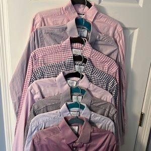 Charles Tyrwhitt Medium 15.5/35 Extra Slim Fit Mens Dress Shirts Lot of 8